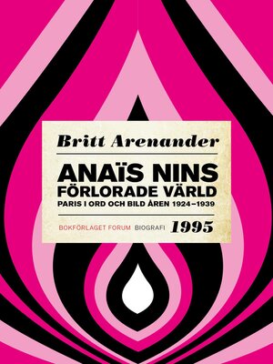 cover image of Anaïs Nins förlorade värld